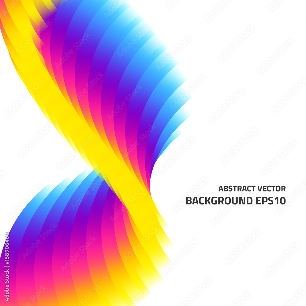 Poster abstract background bright. transitions of color and shape.