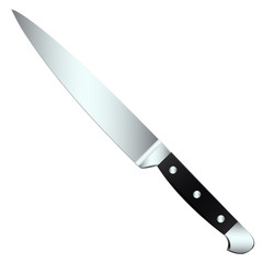 Knife on a white background.Vector