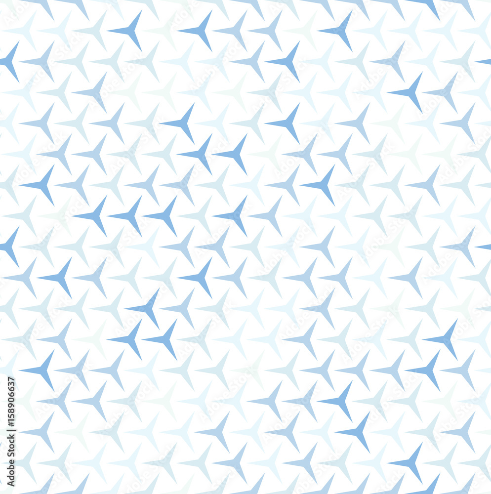 Poster abstraknyj seamless pattern of triangular geometrical shapes. white background.
