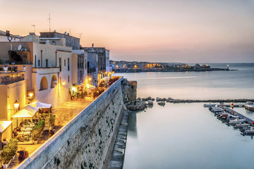 Beautiful Otranto by Adriatic Sea, Puglia, Italy - obrazy, fototapety, plakaty