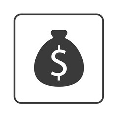 Geldsack mit Dollar-Zeichen - Simple App Icon