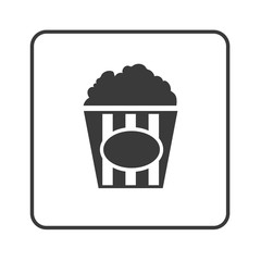 Fototapeta na wymiar Popcorn - Simple App Icon