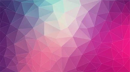 Poster Flat 2D bright violet abstract triangle shape background © igor_shmel