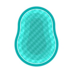 Indoor swimming pool for spot and family. Flat vector cartoon money illustration. Objects isolated on a white background.