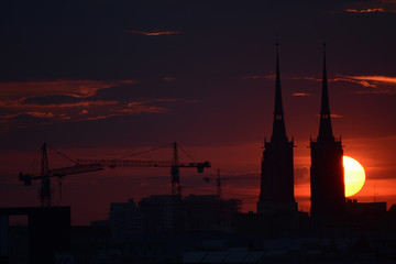 Naklejka premium Two Towers