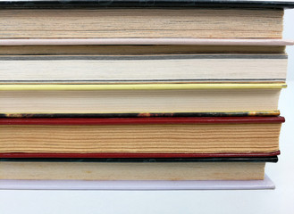 piled elegant books