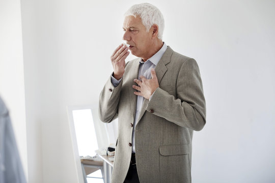 Elderly Person Coughing