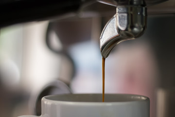 Coffee machine close-up