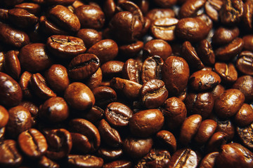 coffee beans macro photo, coffee wallpaper closeup