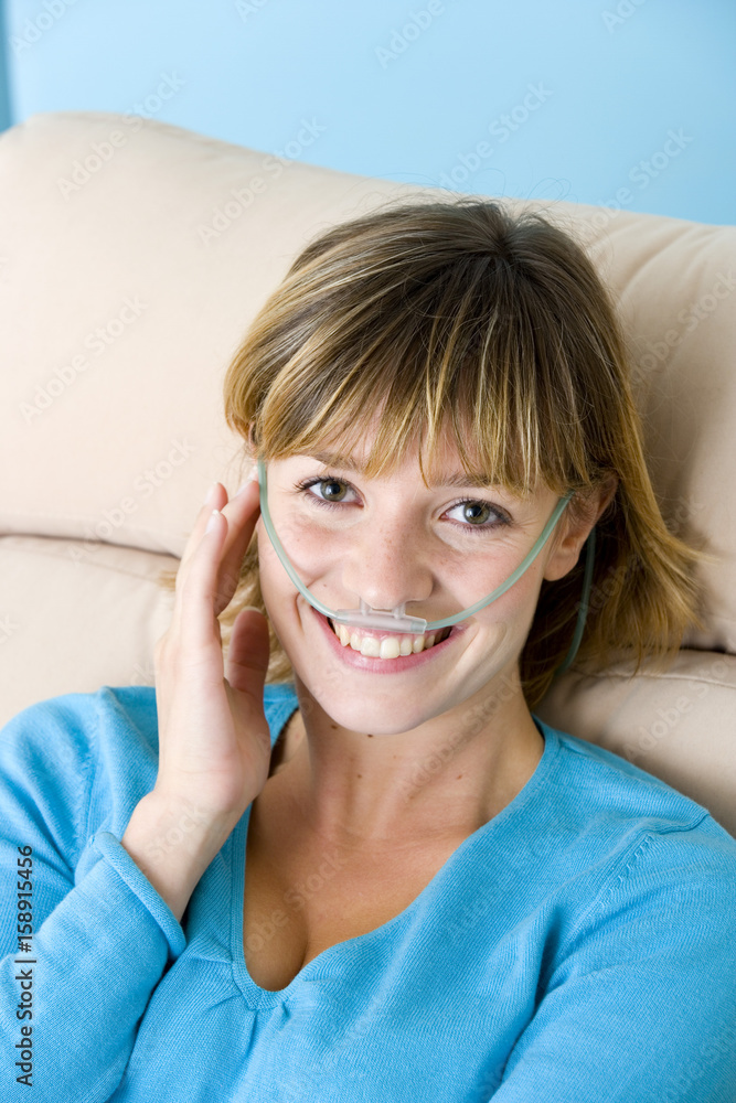 Wall mural model oxygenotherapy is a treatment that has the aim to bring oxygen to a person oxygenotherapy enab