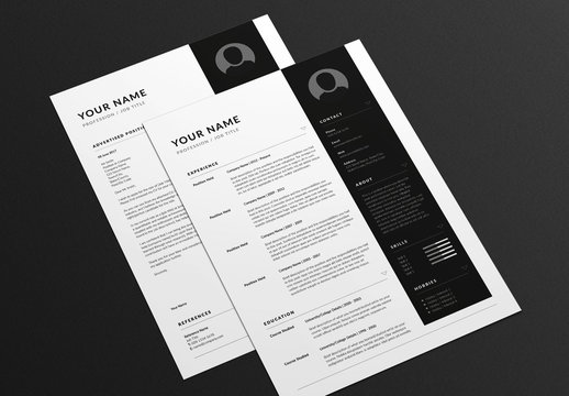 Angular Resume and Cover Letter Layout 