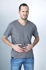 Abdominal pain in a man