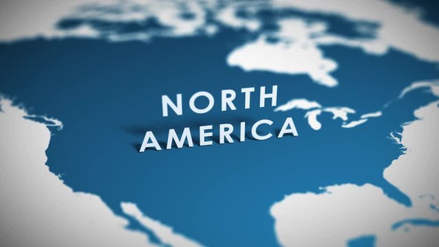 North America Pop Up Map