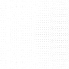 Black abstract halftone circle made of dots in diagonal rrangement on white background. Vector illustration.
