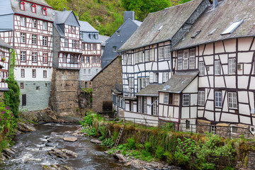 Fototapeta na wymiar picturesque view of Monschau, Germany