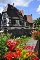 Fototapeta na wymiar Maison alsacienne à Kaysersberg (Alsace)