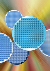 半導体ウエハーのイメージイラスト３