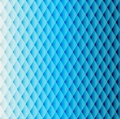 Fototapeta na wymiar Blue tiled rhombus pattern
