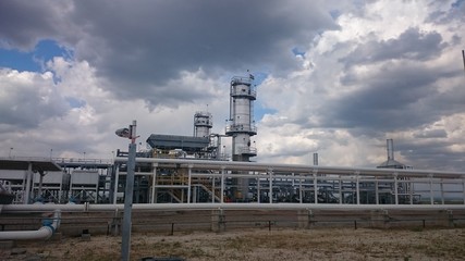 Iraqi kurdistan region oil refinery near the oil fields