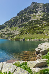 Amazing landscape of Dzhangal peak and Popovo lake, Pirin Mountain, Bulgaria