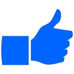 Thumbs Up Flat Symbol