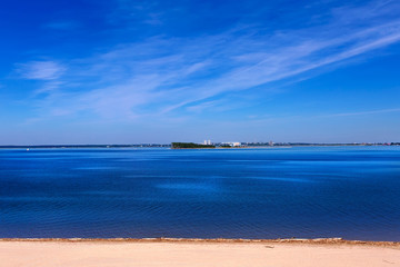 Ob reservoir. Novosibirsk oblast, Siberia, Russia
