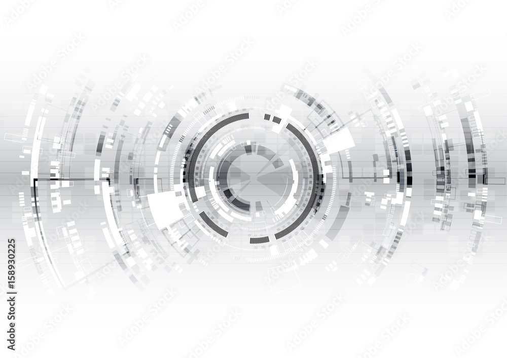 Poster vector background abstract technology communication data science
