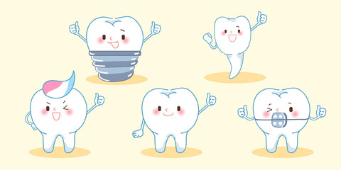 cute cartoon tooth