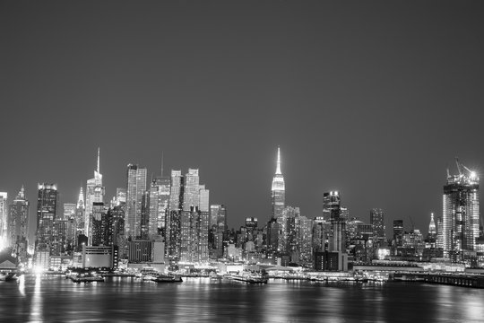 NYC SKYLINE BLACK AND WHITE © carlos21671