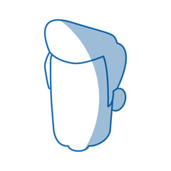 head man human portrait hair default image vector illustration