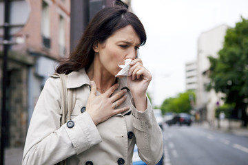 Allergy, woman