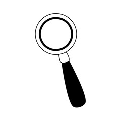 magnifying glass magnifier or loupe icon vector illustration