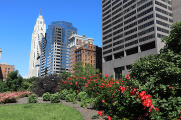 Looking west on Broad Street in downtown Columbus, Ohio