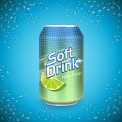 soft drink metal can