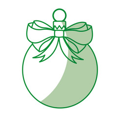 christmas ball isolated icon vector illustration design