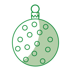 christmas ball isolated icon vector illustration design