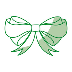 decorative bowtie isolated icon vector illustration design