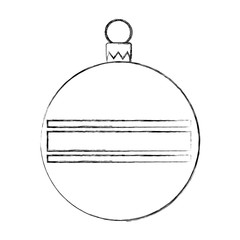 christmas ball isolated icon vector illustration design