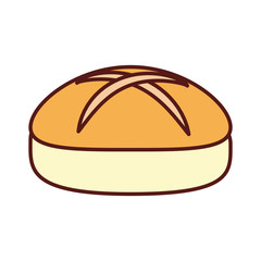 dinner roll loaf vector illustration graphic design icon