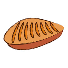 dinner roll loaf vector illustration graphic design icon