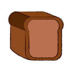 toasted bread loaf vector illustration graphic design icon
