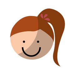 cute girl drawing character vector illustration design