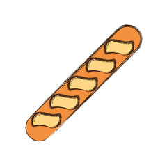 dinner roll loaf vector illustration graphic design icon