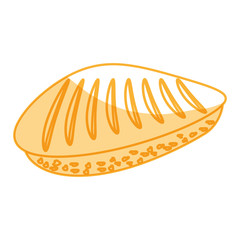 dinner roll loaf vector illustration graphic design icon