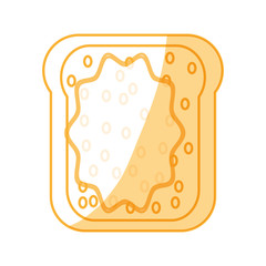 toasted bread butter vector illustration graphic design icon