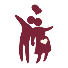 family faceless together vector illustration graphic design icon