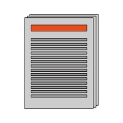 Gray documents over white background vector illustration design 