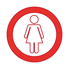female figure silhouette icon vector illustration design