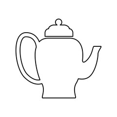 teapot tea hot icon vector illustration graphic design