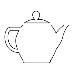 teapot tea hot icon vector illustration graphic design